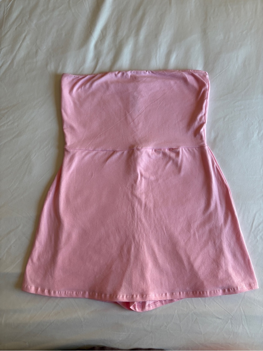 Jova Baby Pink Strapless Tube Skort Dress Casual Coquette